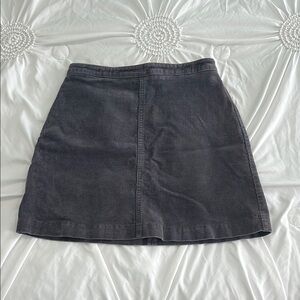 Forever 21 Gray Corduroy Skirt
